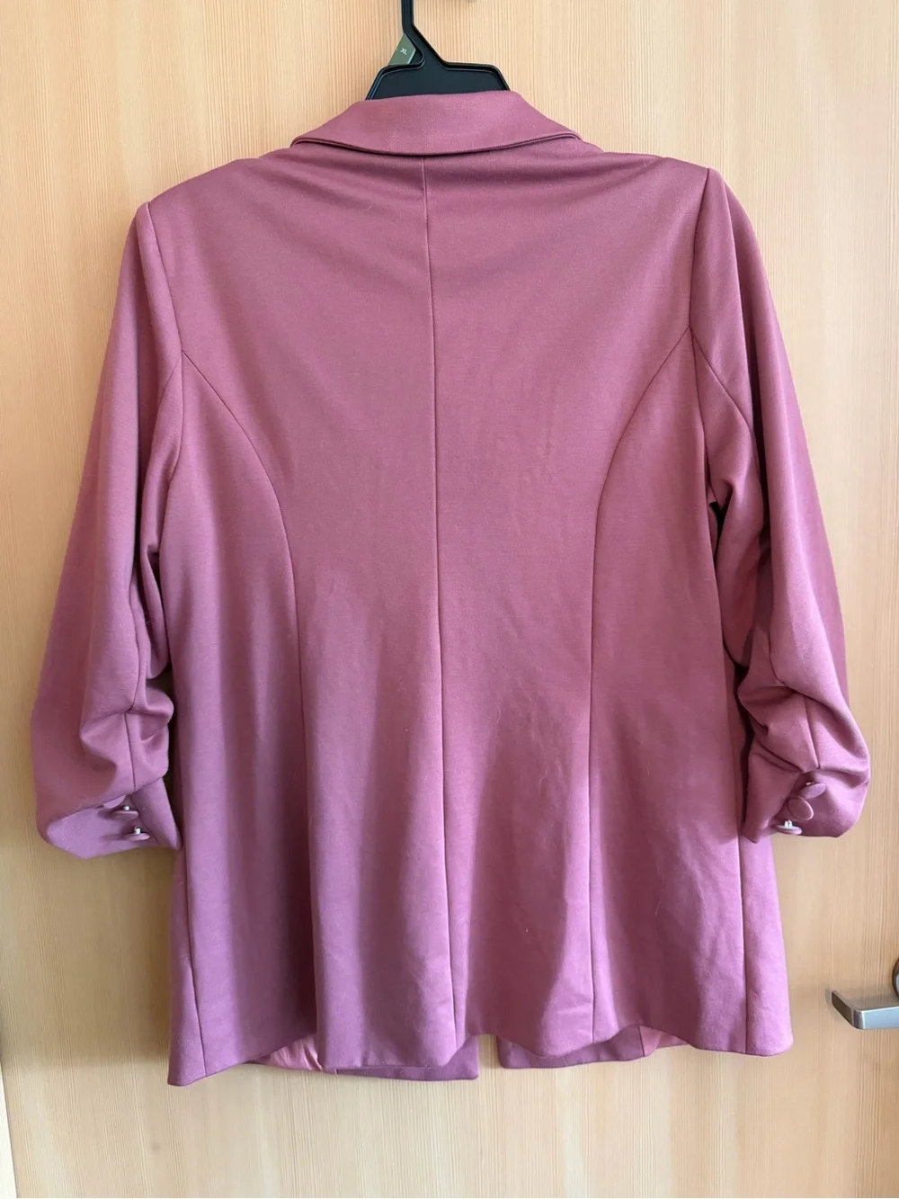 Fashion Nova Mauve Single-Button Blazer Jacket